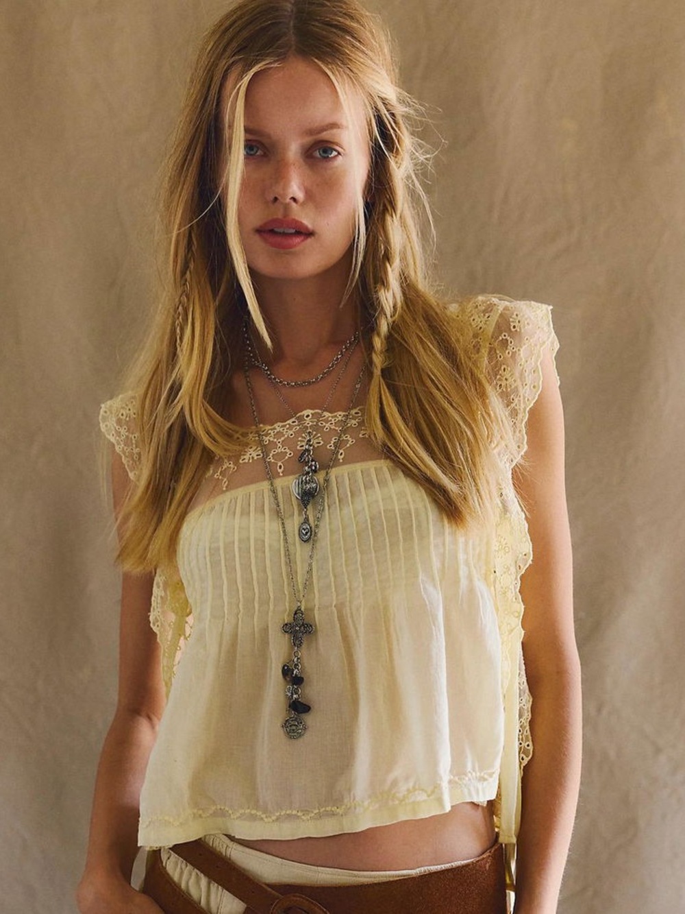 NWT Free People Luelle Layer Necklace in Silver - Picture 5 of 14